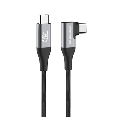 USB4 Gen3 UsB-C to USB-C Right Angle Cable